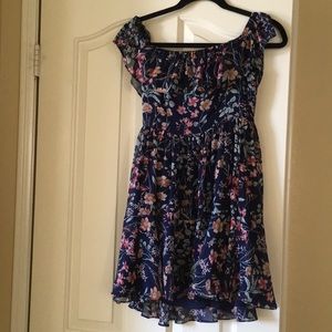 Lulus off the shoulder floral dress